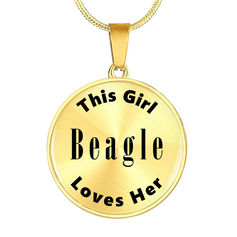 Beagle - 18k Gold Finished Luxury Necklace