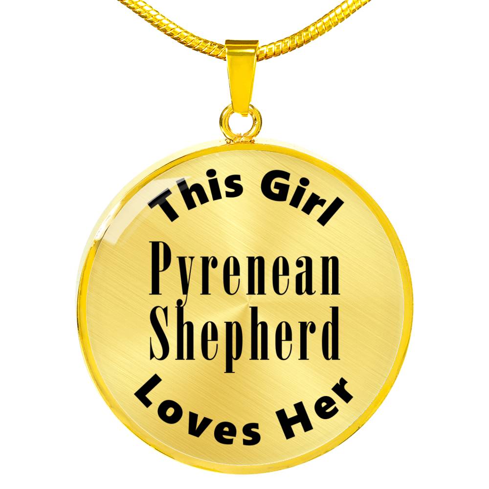 Pyrenean Shepherd - 18k Gold Finished Luxury Necklace