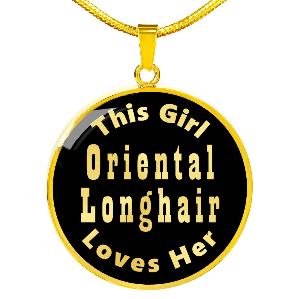 Oriental Longhair - 18k Gold Finished Luxury Necklace