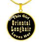 Oriental Longhair - 18k Gold Finished Luxury Necklace