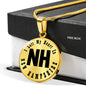 Heart In New Hampshire v01 - 18k Gold Finished Luxury Necklace