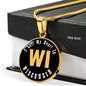 Heart In Wisconsin - 18k Gold Finished Luxury Necklace