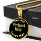 Wirehaired Vizsla v2 - 18k Gold Finished Luxury Necklace