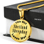 Shetland Sheepdog v2 - 18k Gold Finished Luxury Necklace