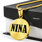 Nina v01 - 18k Gold Finished Luxury Necklace