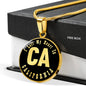 Heart In California v02 - 18k Gold Finished Luxury Necklace