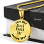 Black Mouth Cur - 18k Gold Finished Luxury Necklace