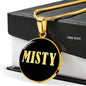 Misty v02 - 18k Gold Finished Luxury Necklace