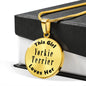 Yorkie Terrier v2 - 18k Gold Finished Luxury Necklace