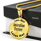Australian Terrier - 18k Gold Finished Luxury Necklace