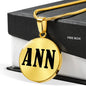 Ann v01 - 18k Gold Finished Luxury Necklace