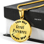 Great Pyrenees - 18k Gold Finished Luxury Necklace