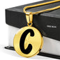 Initial C v1b - 18k Gold Finished Luxury Necklace