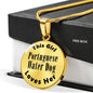Portuguese Water Dog v2 - 18k Gold Finished Luxury Necklace