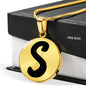 Initial S v1b - 18k Gold Finished Luxury Necklace