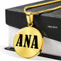 Ana v01 - 18k Gold Finished Luxury Necklace