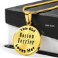 Boston Terrier v2 - 18k Gold Finished Luxury Necklace
