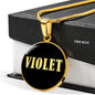 Violet v02 - 18k Gold Finished Luxury Necklace