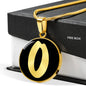 Initial O v2b - 18k Gold Finished Luxury Necklace