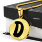 Initial D v1b - 18k Gold Finished Luxury Necklace