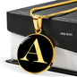Initial A v2a - 18k Gold Finished Luxury Necklace
