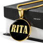 Rita v02 - 18k Gold Finished Luxury Necklace