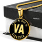 Heart In Virginia v02 - 18k Gold Finished Luxury Necklace