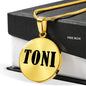 Toni v01 - 18k Gold Finished Luxury Necklace