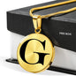 Initial G v1a - 18k Gold Finished Luxury Necklace