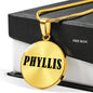 Phyllis v01 - 18k Gold Finished Luxury Necklace