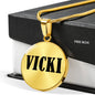 Vicki v01 - 18k Gold Finished Luxury Necklace