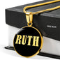 Ruth v02 - 18k Gold Finished Luxury Necklace