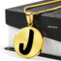 Initial J v1b - 18k Gold Finished Luxury Necklace