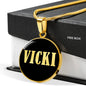 Vicki v02 - 18k Gold Finished Luxury Necklace