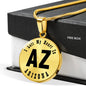 Heart In Arizona v01 - 18k Gold Finished Luxury Necklace