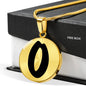 Initial O v1b - 18k Gold Finished Luxury Necklace