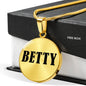 Betty v01 - 18k Gold Finished Luxury Necklace
