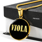 Viola v02 - 18k Gold Finished Luxury Necklace