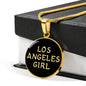 Los Angeles Girl v2 - 18k Gold Finished Luxury Necklace