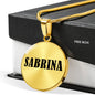 Sabrina v01 - 18k Gold Finished Luxury Necklace