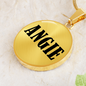 Angie v01 - 18k Gold Finished Luxury Necklace