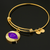 Third Eye Chakra (Ajna) v2 - 18k Gold Finished Bangle Bracelet