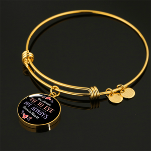 Always Heart To Heart - 18k Gold Finished Bangle Bracelet