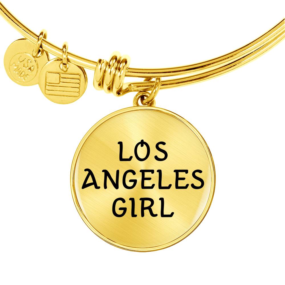 Los Angeles Girl - 18k Gold Finished Bangle Bracelet