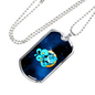 Zodiac Sign Aquarius - Luxury Dog Tag Necklace