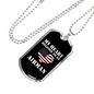 My Heart Belongs To An Airman - Luxury Dog Tag Necklace