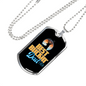 Best Buckin' Dad Ever - Luxury Dog Tag Necklace