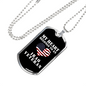 My Heart Belongs To An Iraq Veteran - Luxury Dog Tag Necklace