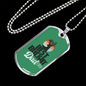Best Buckin' Dad Ever v2 - Luxury Dog Tag Necklace