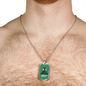 Best Buckin' Dad Ever v2 - Luxury Dog Tag Necklace